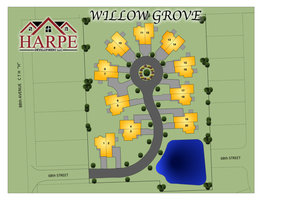 Willow Grove luxury condominium plat map