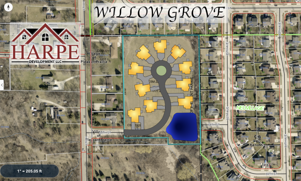 Willow Grove luxury condominium plat map